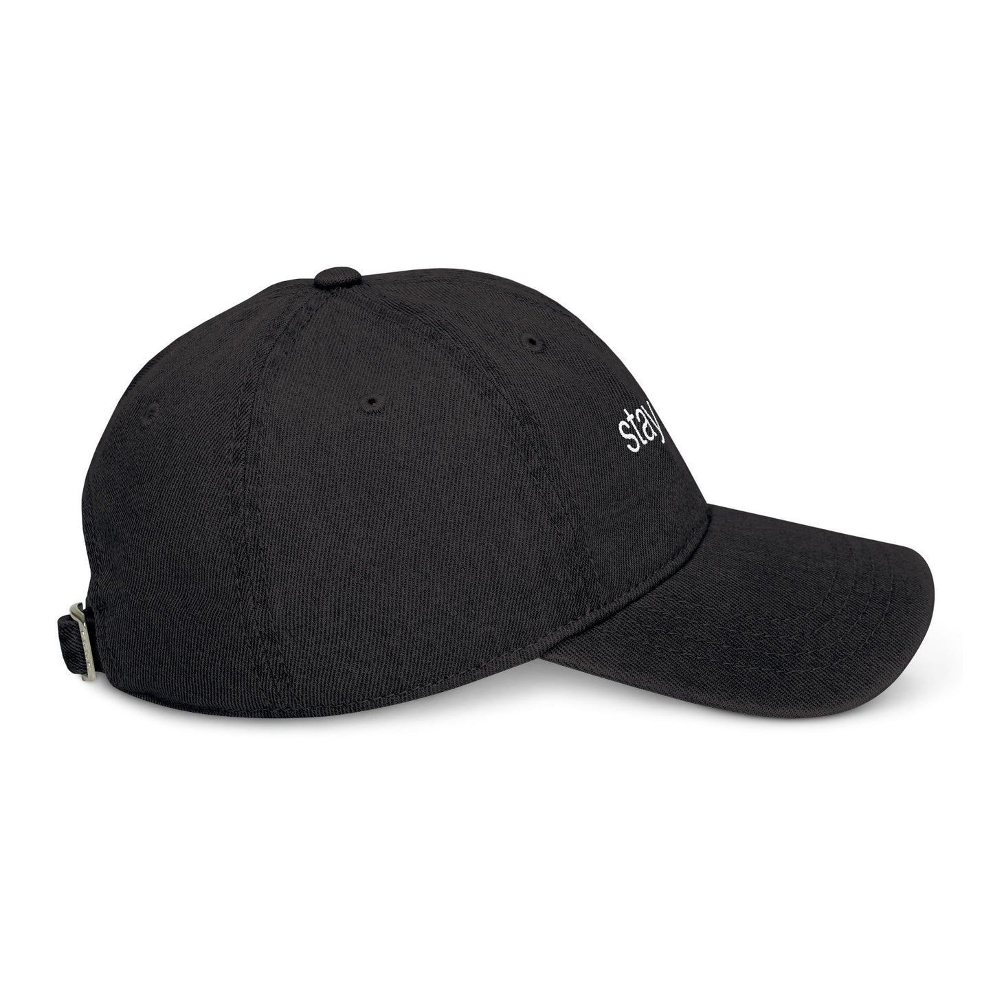 Embroidered Denim Hat - Stay Busy, Casual Accessories, Streetwear Cap, Gift for Him/Her, Everyday Hat